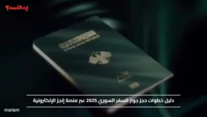 خطوات حجز جواز السفر السوري 2025 عبر منصة إنجز الإلكترونية